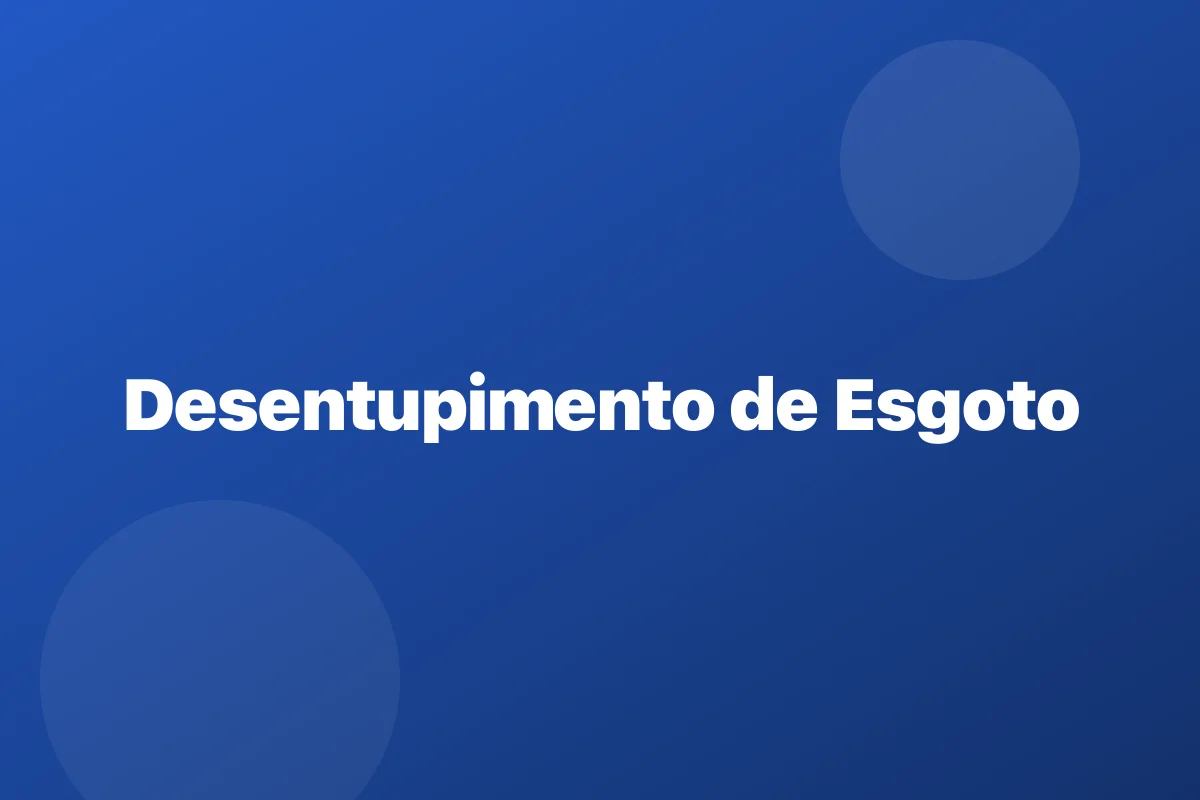 Desentupimento de esgoto em São Leopoldo – limpeza da coluna